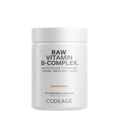 Codeage - Raw Vitamin B-Complex - 60 Vcaps - 60 Vegetable Caps