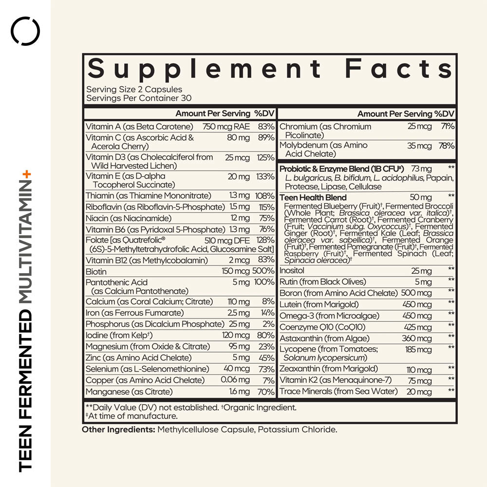 Codeage - Teen Fermented Multivitamin+