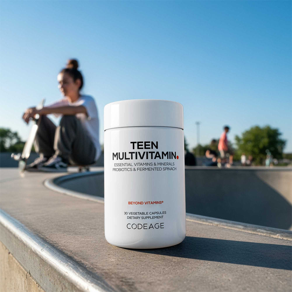 Codeage - Teen Multivitamin - 30 Vcaps - 30 Vegetable Caps