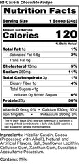 Rule One Casein Choklad Fudge baksida