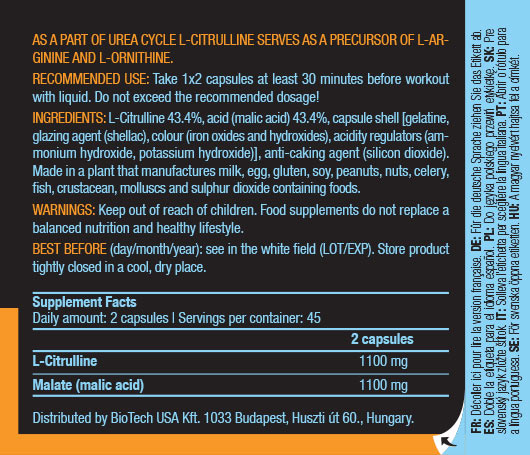 Biotechusa - Citrulline Malate