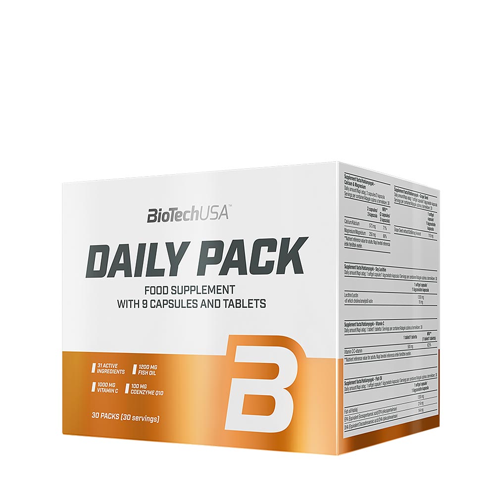 Daily Pack – Komplett daglig näring innehål & ingredienser