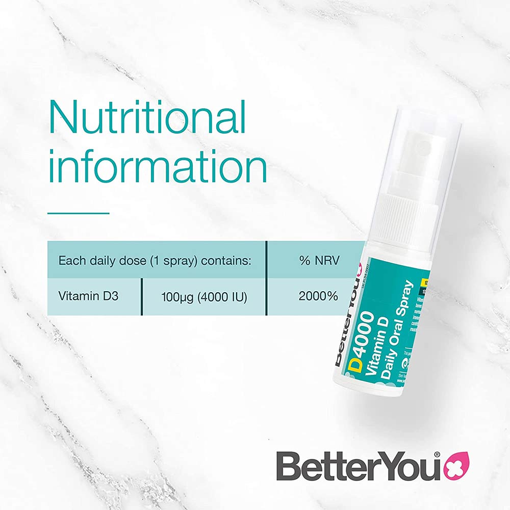 Better You - Dlux 4000 Vitamin D Daglig Mundspray - 15ml