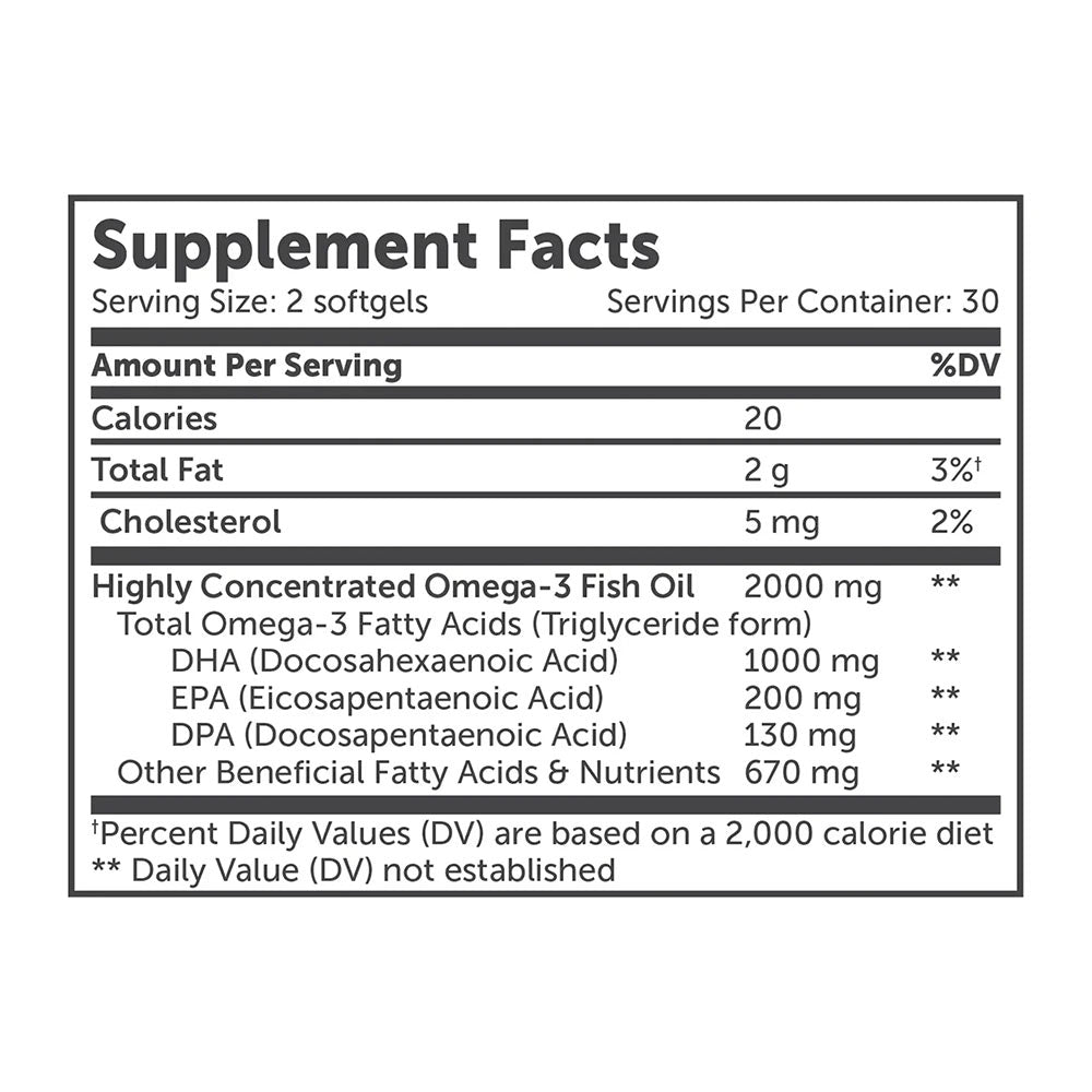 Enzymedica Aqua Biome Maximum Strength Omega 3 dose