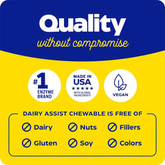Enzymedica - Dairyassist® Gummies - Vanilla - 60 Gummies Tabs