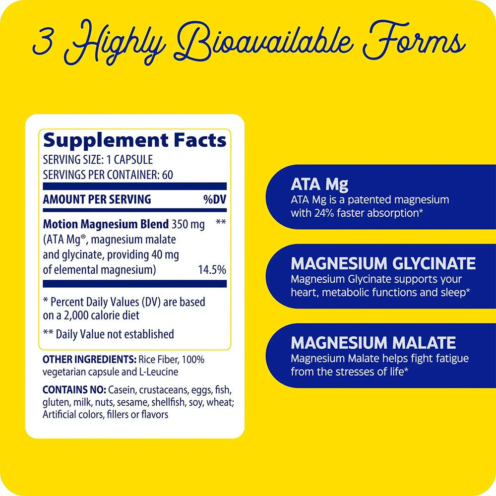 Enzymedica - Magnesium Motion - 120 kapsler