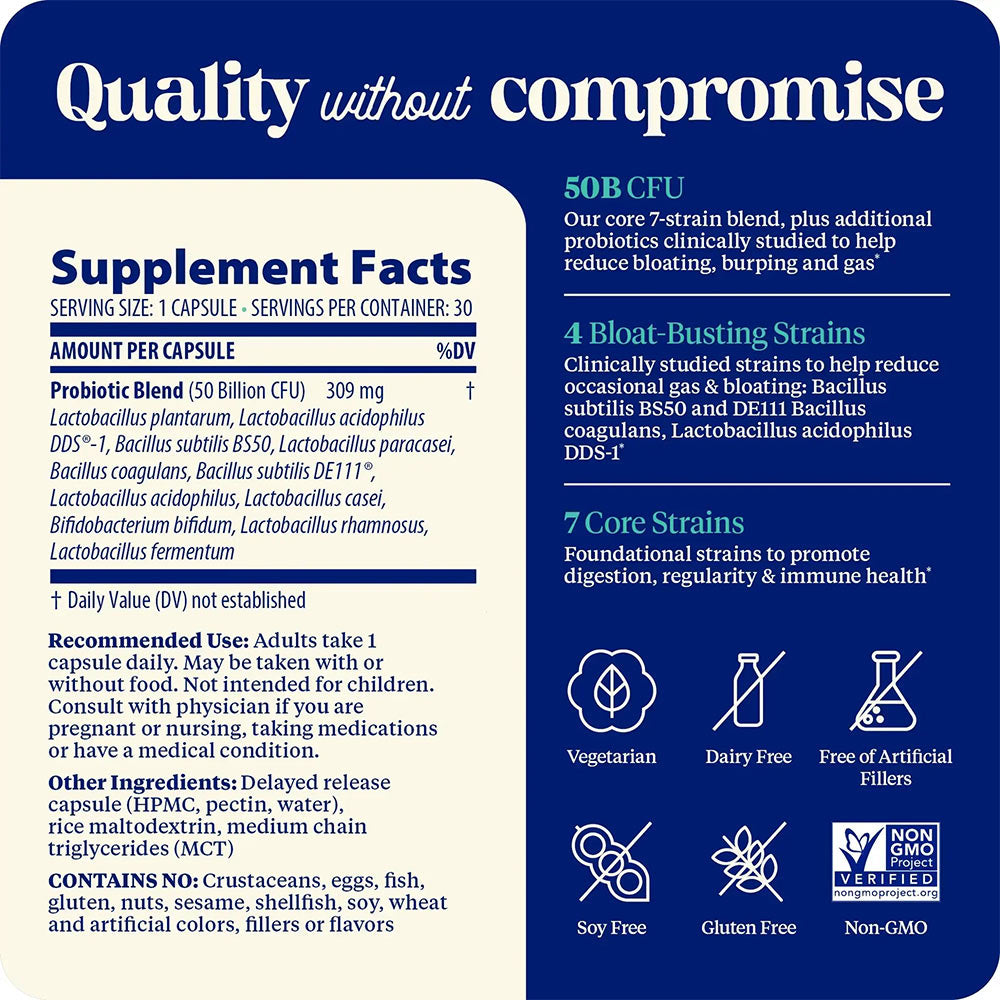 Enzymedica - Subculture™ Probiotic For Bloat - 30 Caps