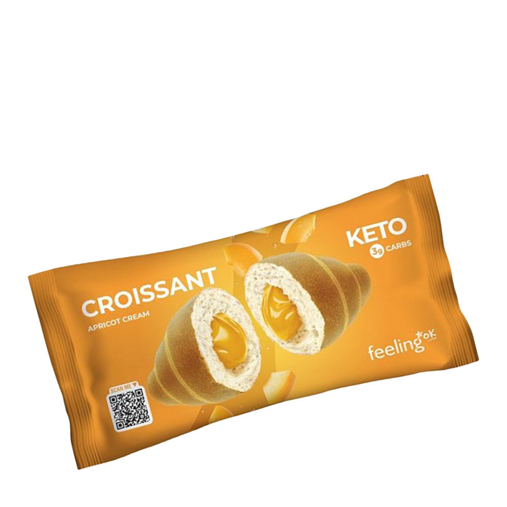 FeelingOK - Apricot Cream-Filled Croissant - 50 g