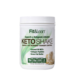 Fit&Lean KETO Shake Vanilla Ice Cream framsida