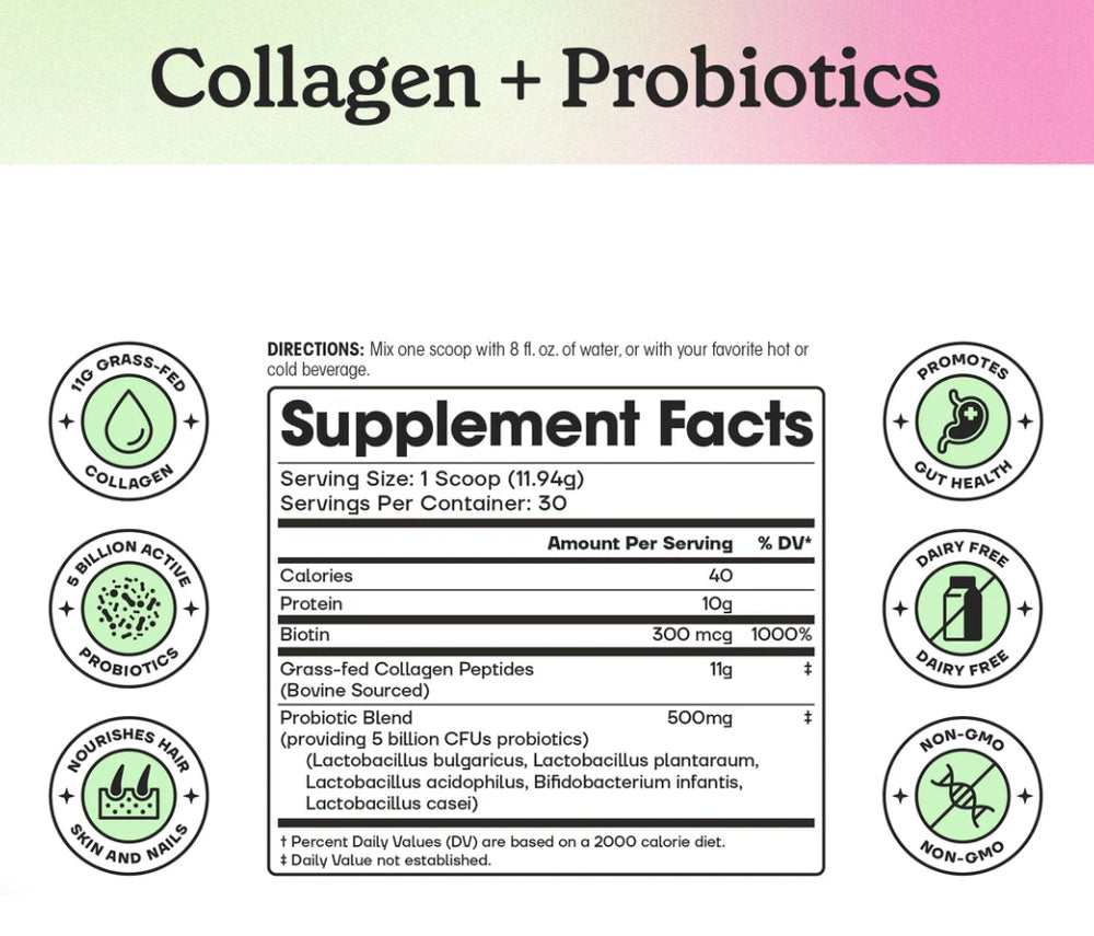 Fit & Lean Collagen + Probiotics dosering