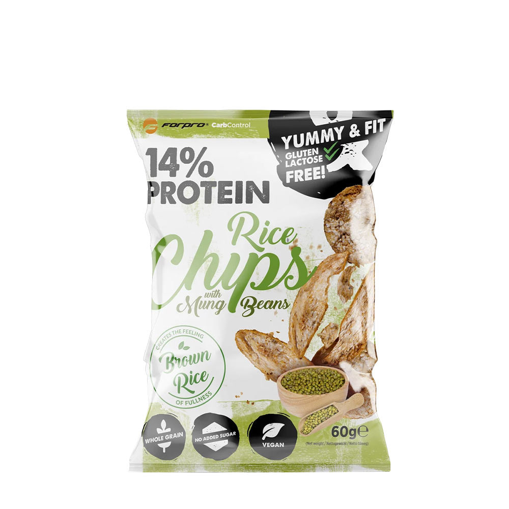 Forpro - 14% Protein Rice Chips With Mung Beans - 60 g
