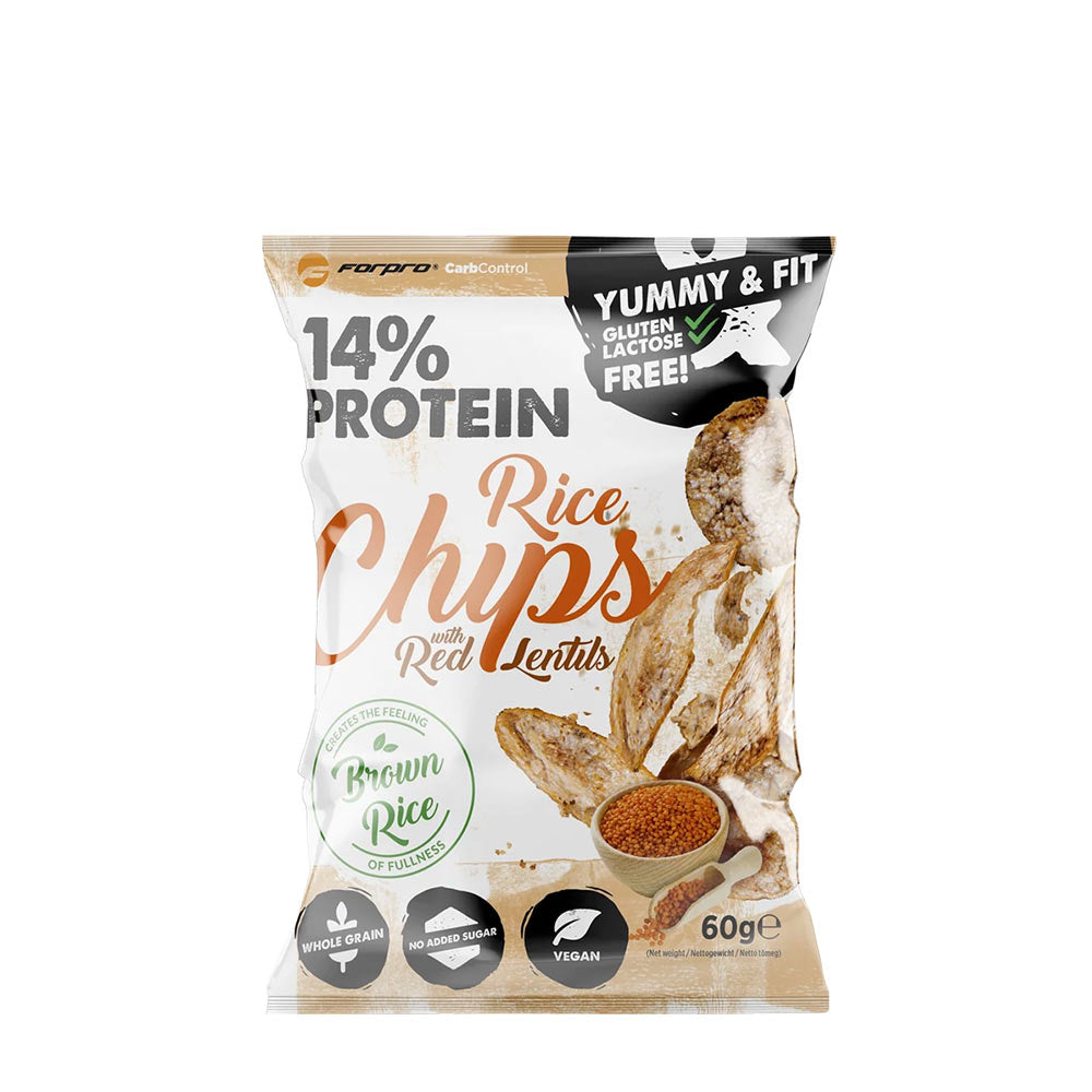 Forpro - 14% Protein Rice Chips With Red Lentils - 60 g
