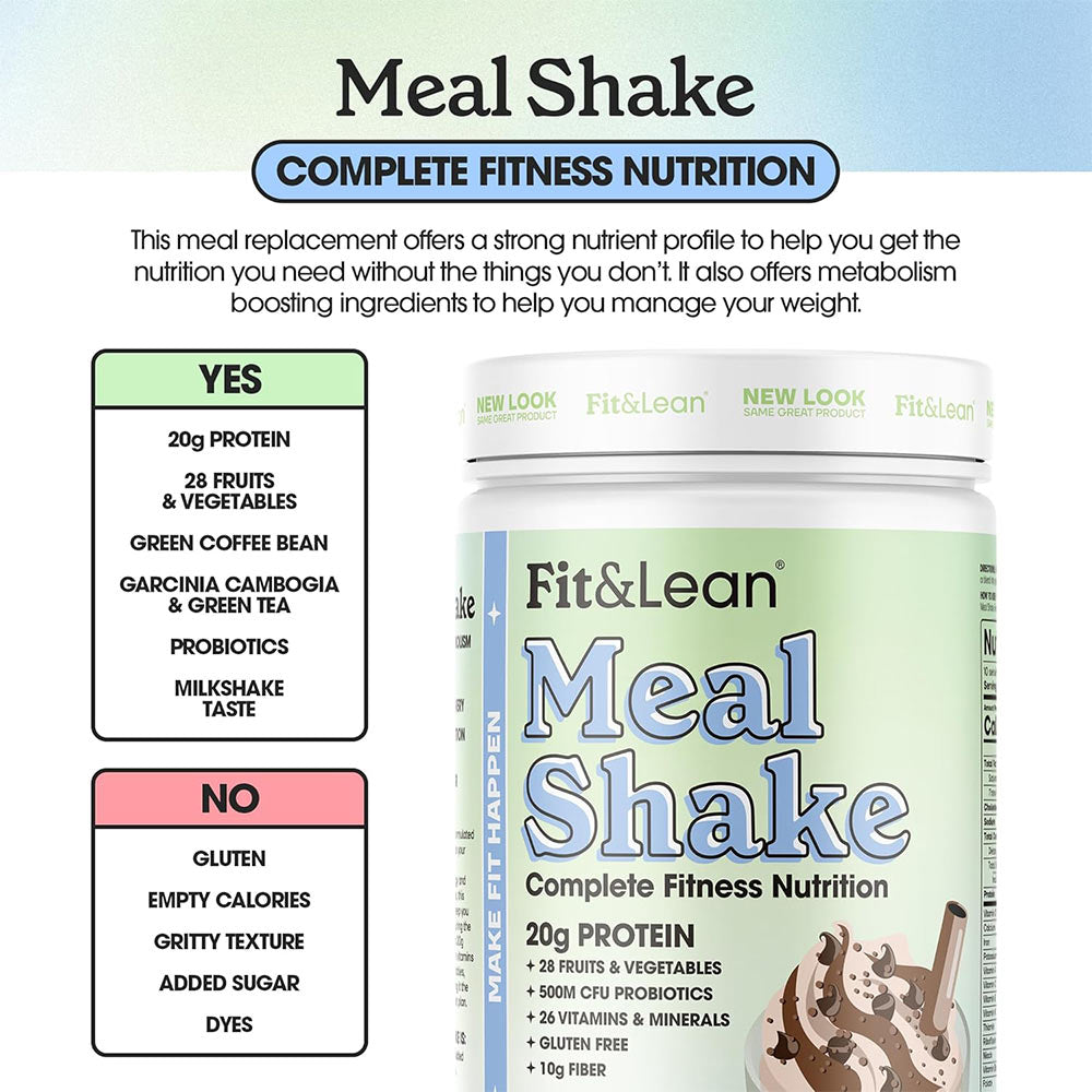 Fit & Lean Meal Shake öppen burk produkt