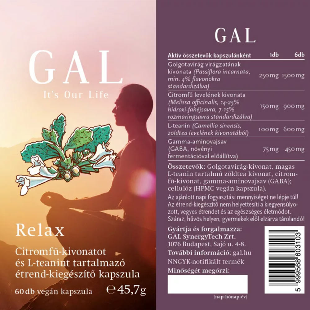 Gal Lemon Balm Extract & L-Theanine Caps öppen burk
