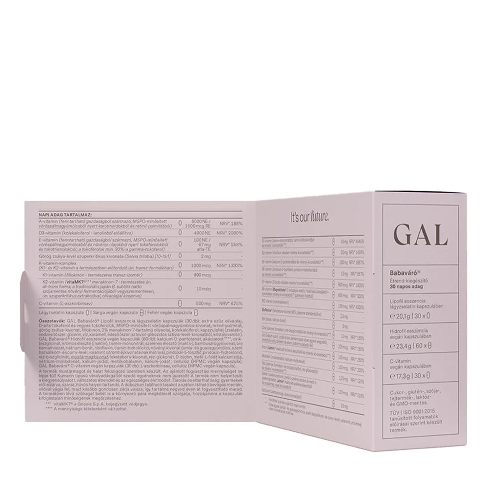GAL Vitamins For Pregnant Women förpackning öppen