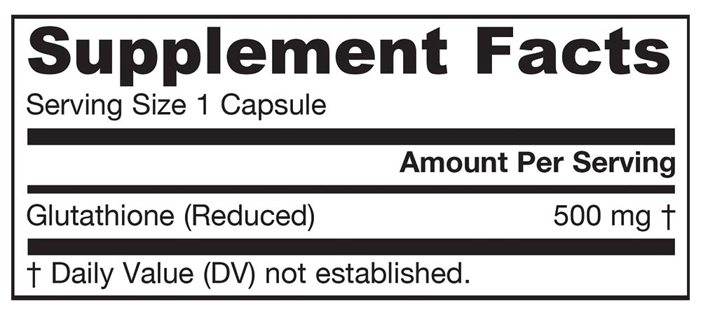 Jarrow Formulas - Glutationi Vähennetty, 500mg - 150 Kapselia