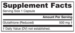 Jarrow Formulas - Glutationi Vähennetty, 500mg - 150 Kapselia