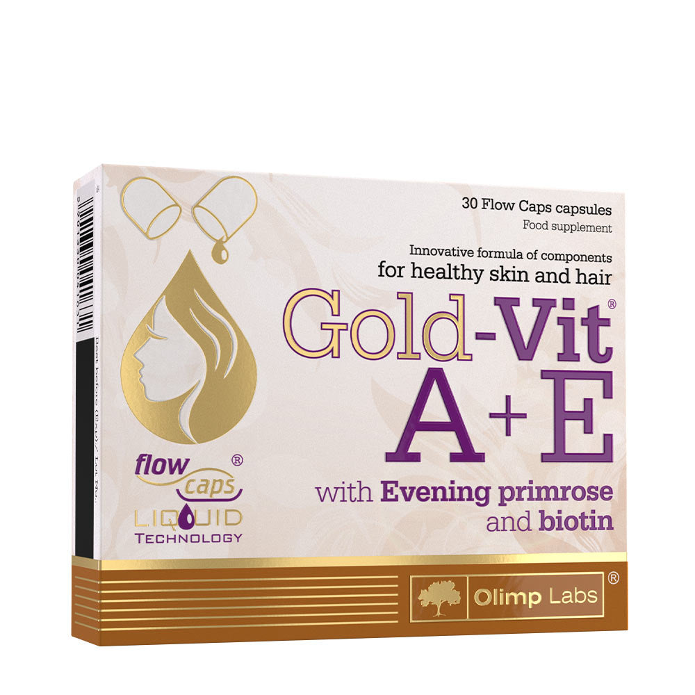 Gold-Vit A + E – 30 kapslar framsida