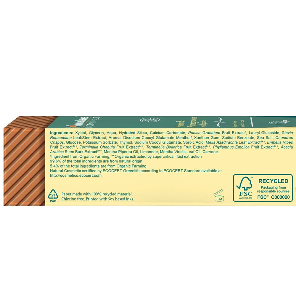 Himalaya Botanique Toothpaste baksida