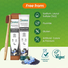 Himalaya Whitening Antiplaque Mint baksida näringsfakta