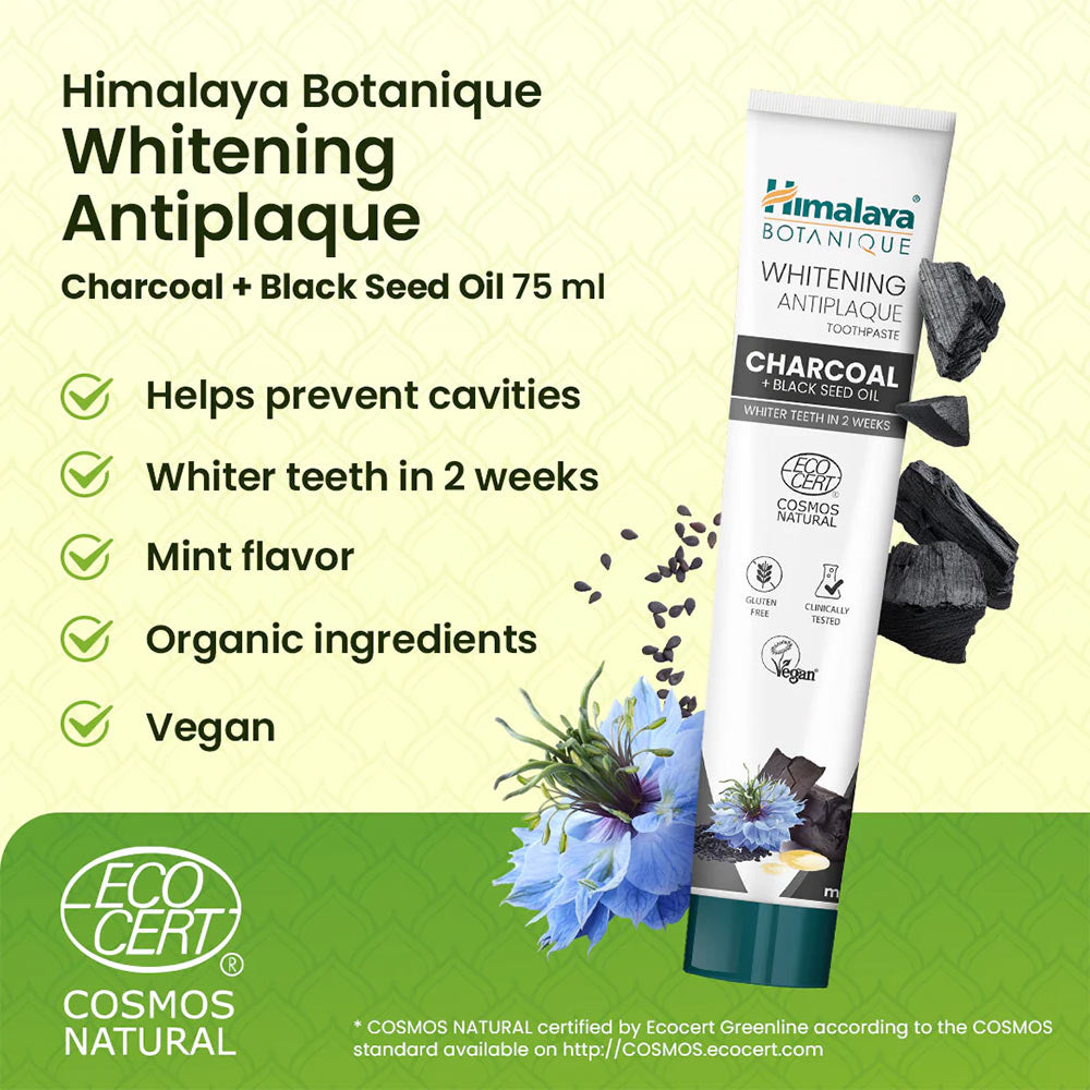 Himalaya Whitening Antiplaque Mint öppen tub