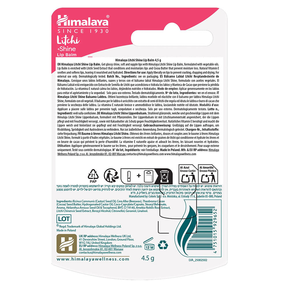 Himalaya Litchi Shine Lip Balm applikator