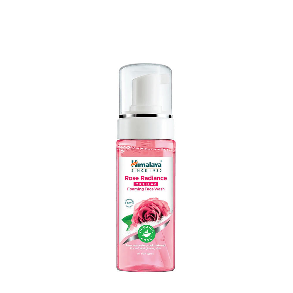 Himalaya Rose Radiance Micellar Foaming Face Wash baksida