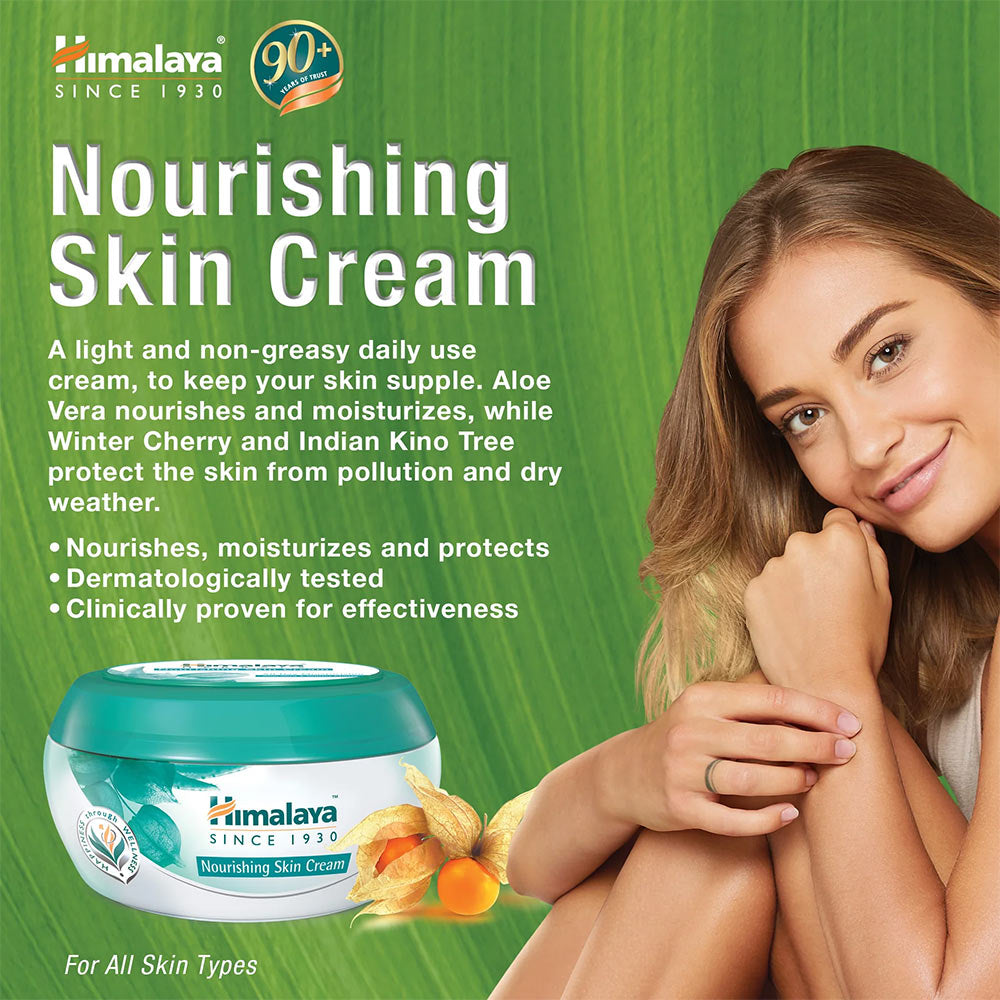 Himalaya Herbals Nourishing Skin Cream förpackningsdetalj
