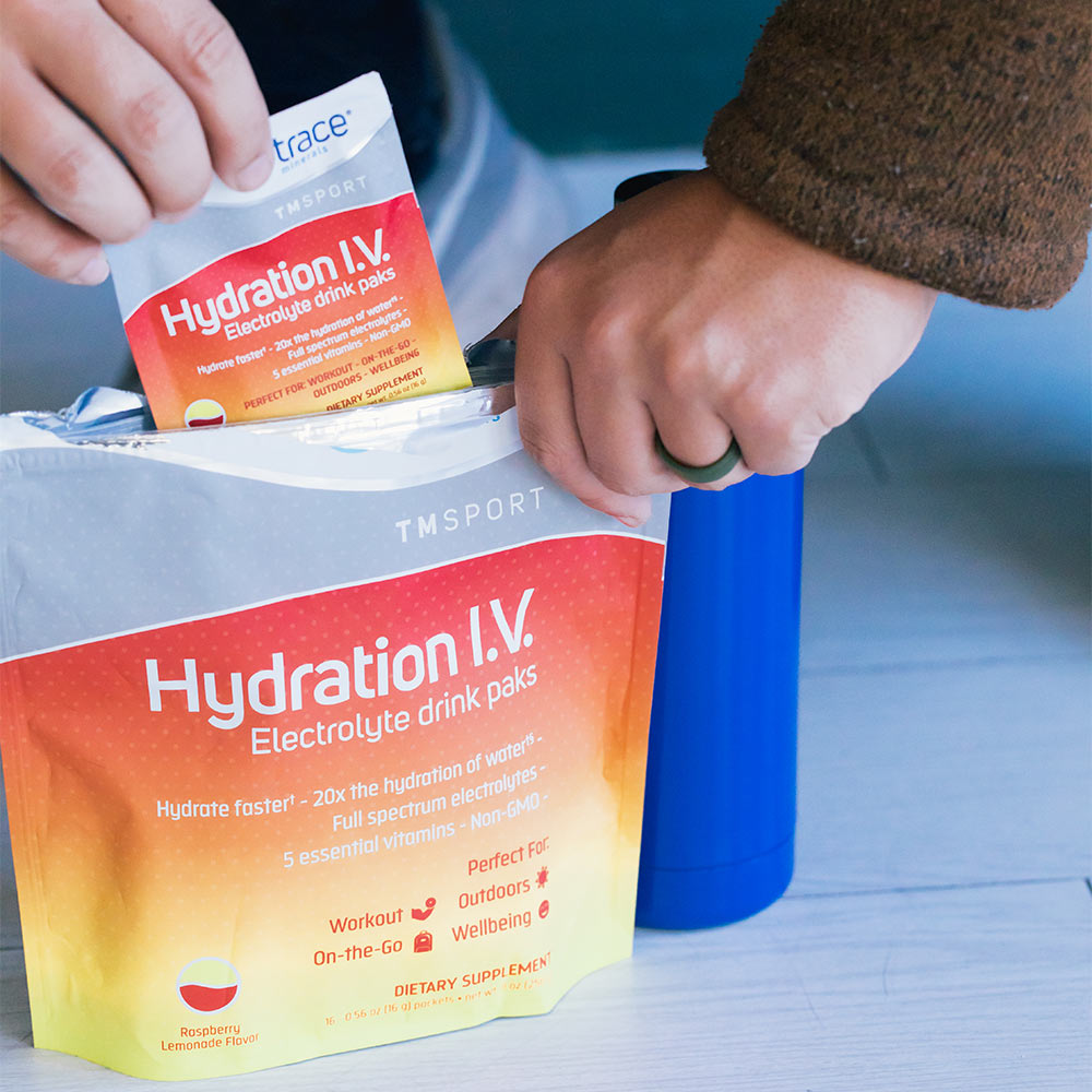Trace Minerals - Hydration I.V. Electrolyte Drink Paks - 16 Packs