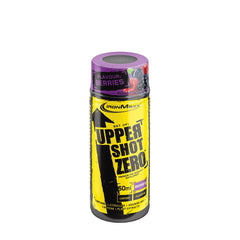 Ironmaxx Upper Shot Zero energy booster with berry flavor, 50ml, for enhanced workout performance and focus.
