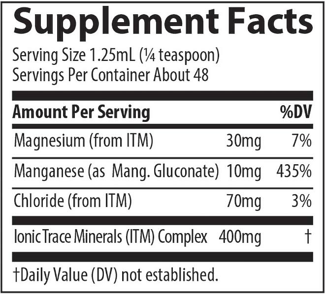 Trace Minerals - Ionic Manganese