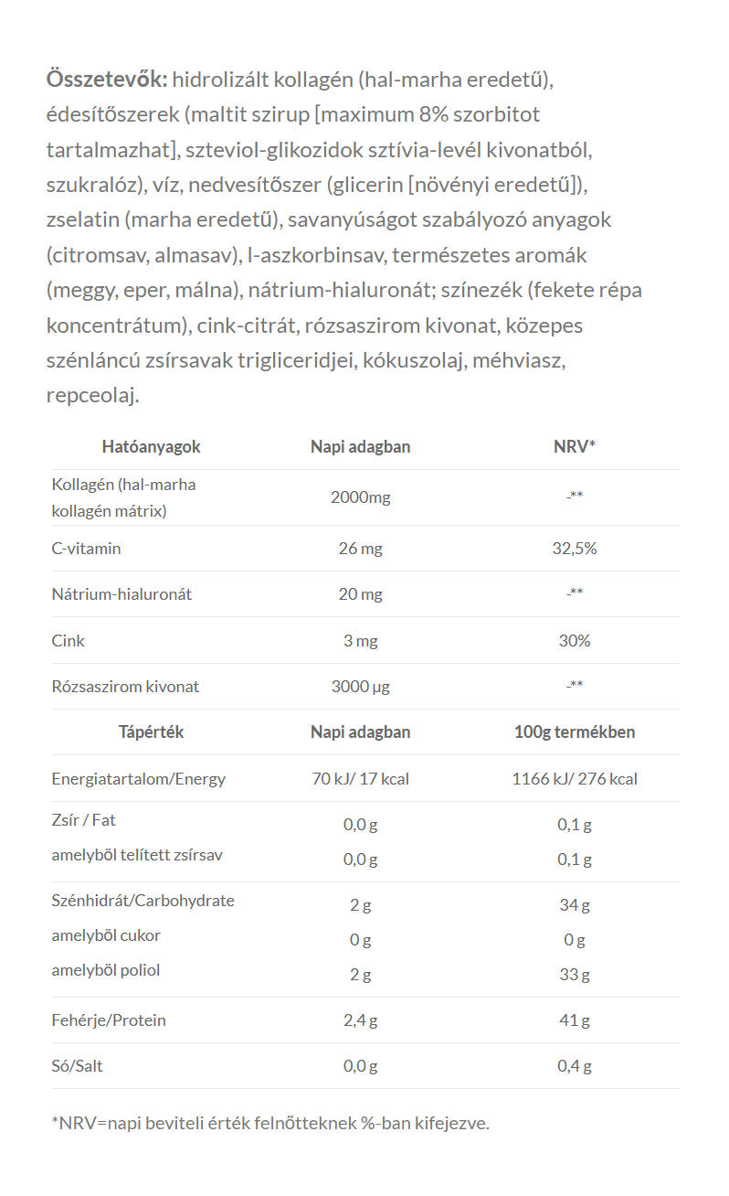 Jutavit - Kollageeni Exclusive + Hyaluronihappo Kumi - 60 Kumipalaa