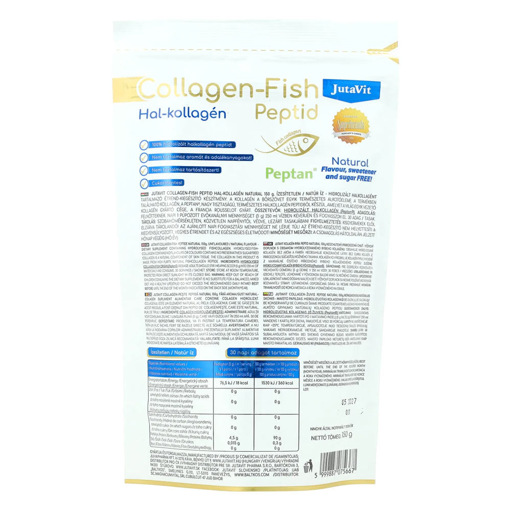 Jutavit - Collagen-Fish Peptid - Natural - 150g