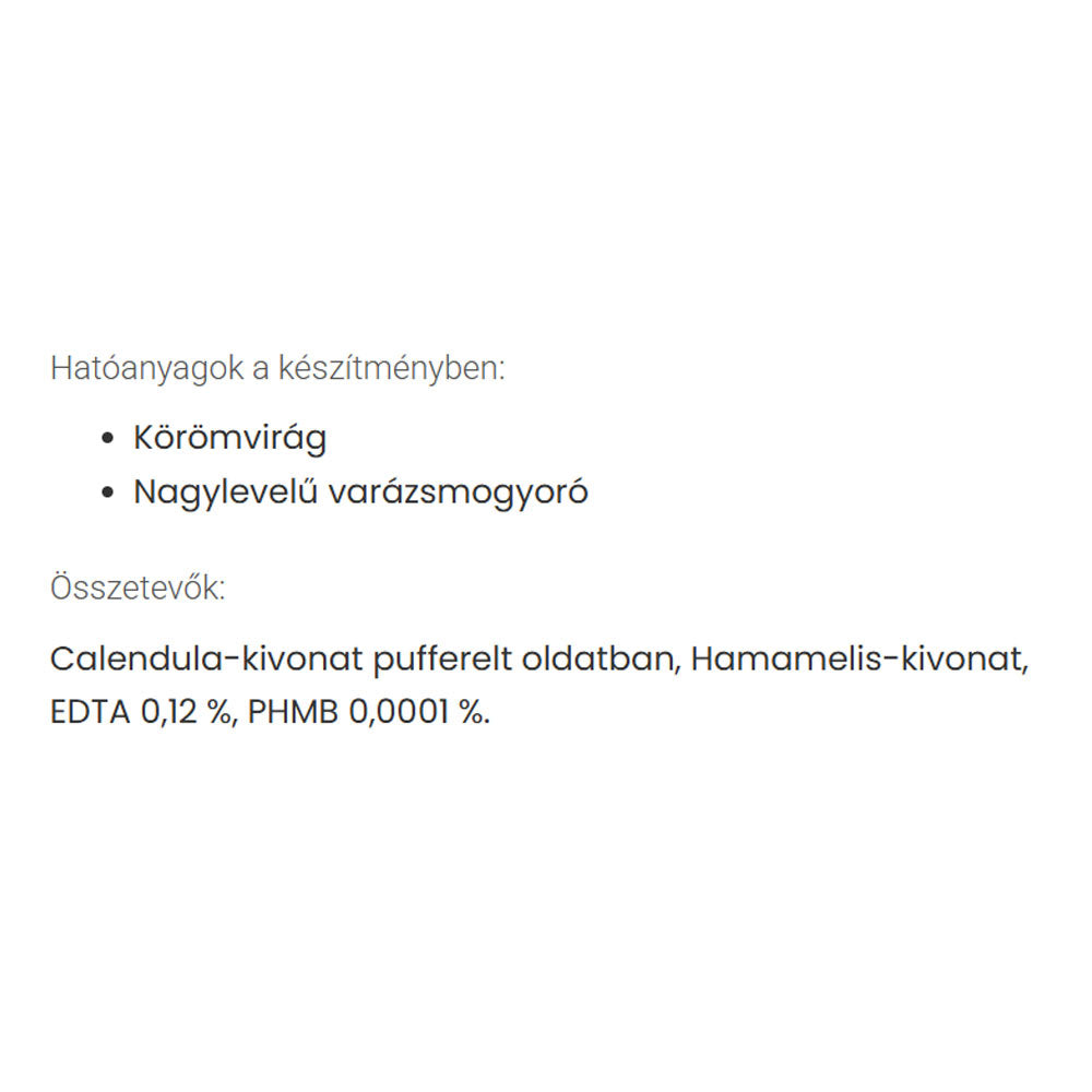 Jutavit Eye Clinic ingredienser etikett