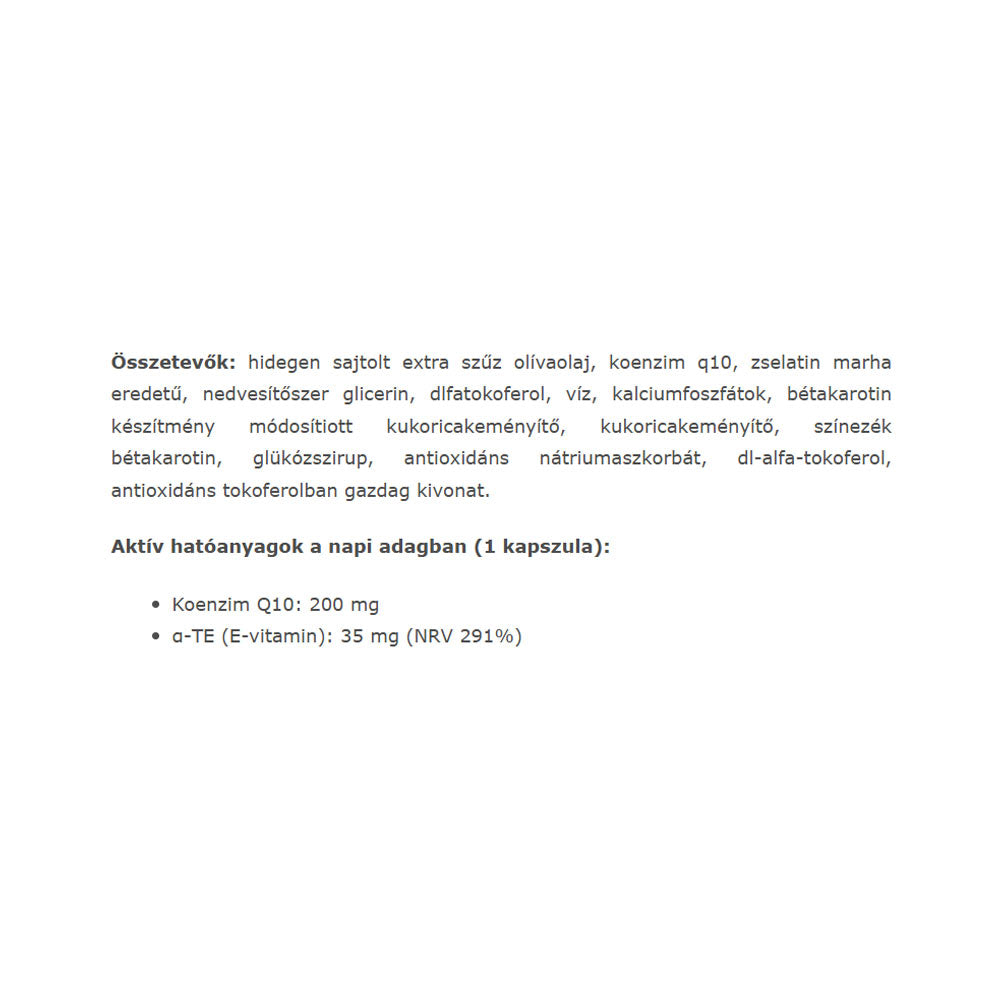 Jutavit - Coenzyme Q10 200 mg - 60 Softgels