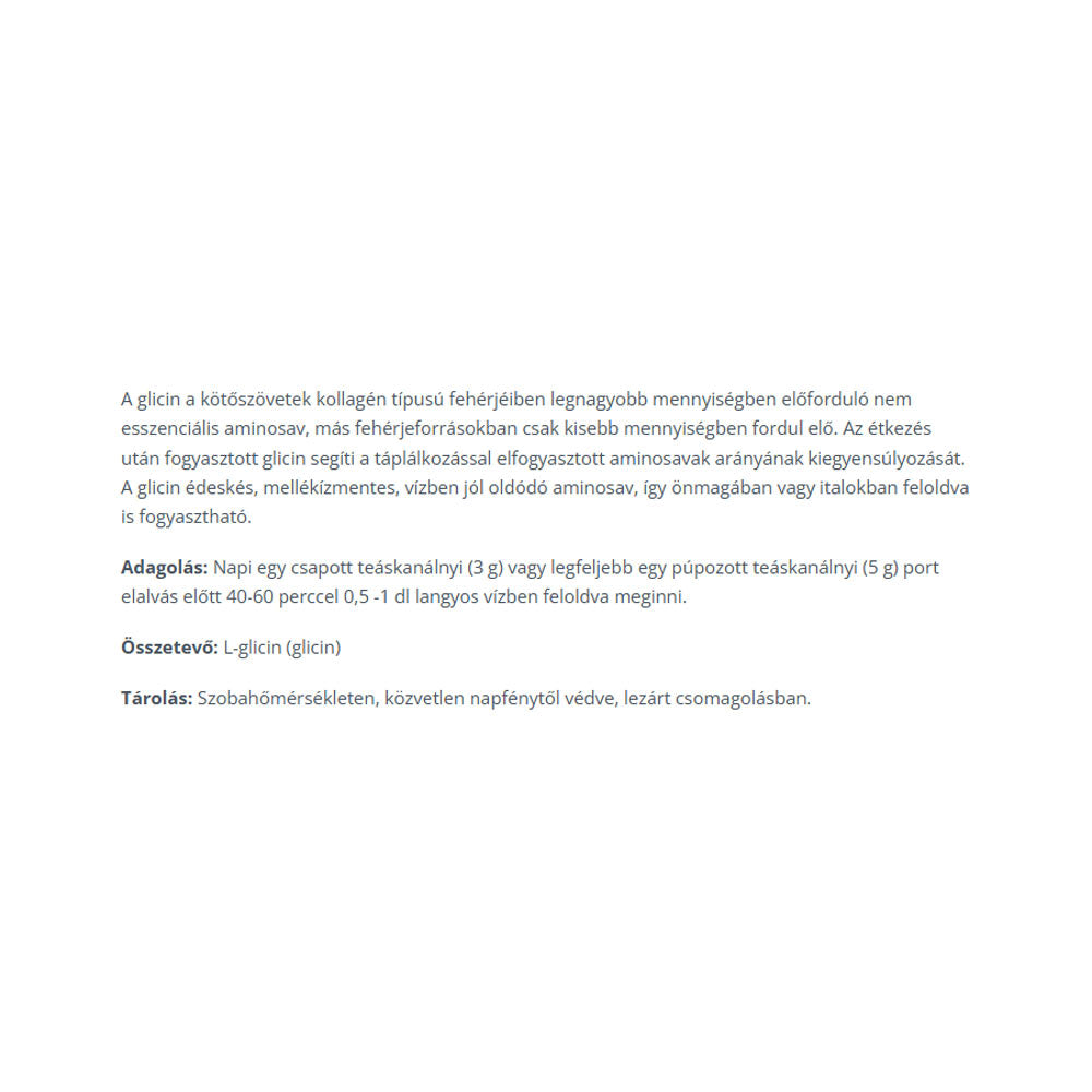 Jutavit - L-glycine - 500 g
