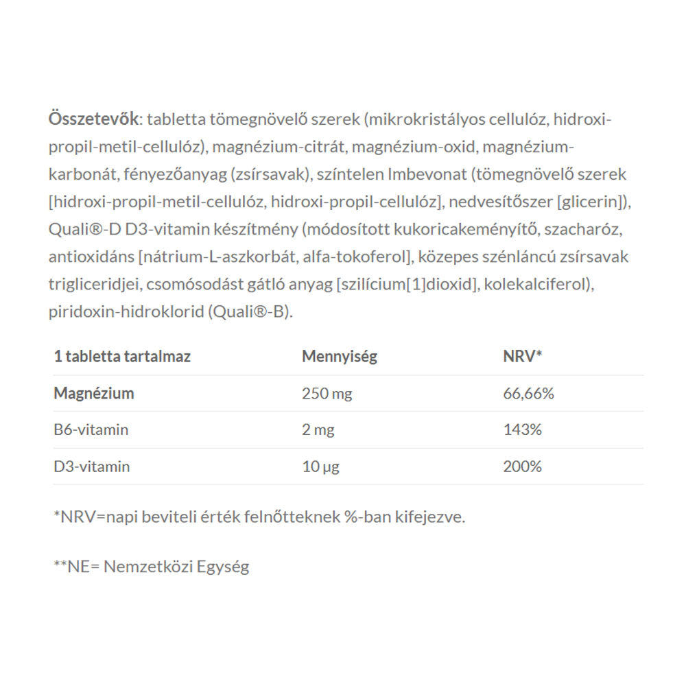 Jutavit - Magnesium 250mg + B6 With Extended Release