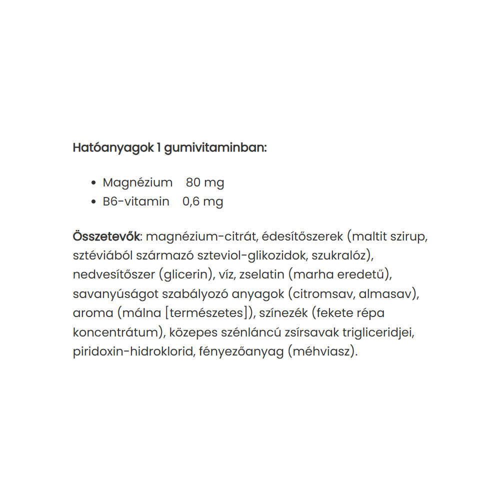 Jutavit - Magnesium Gummies - Raspberry - 60 Gummies