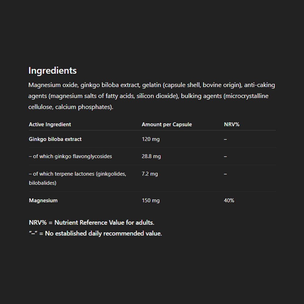 Jutavit - Ginkgo Biloba Forte 80mg Sgels