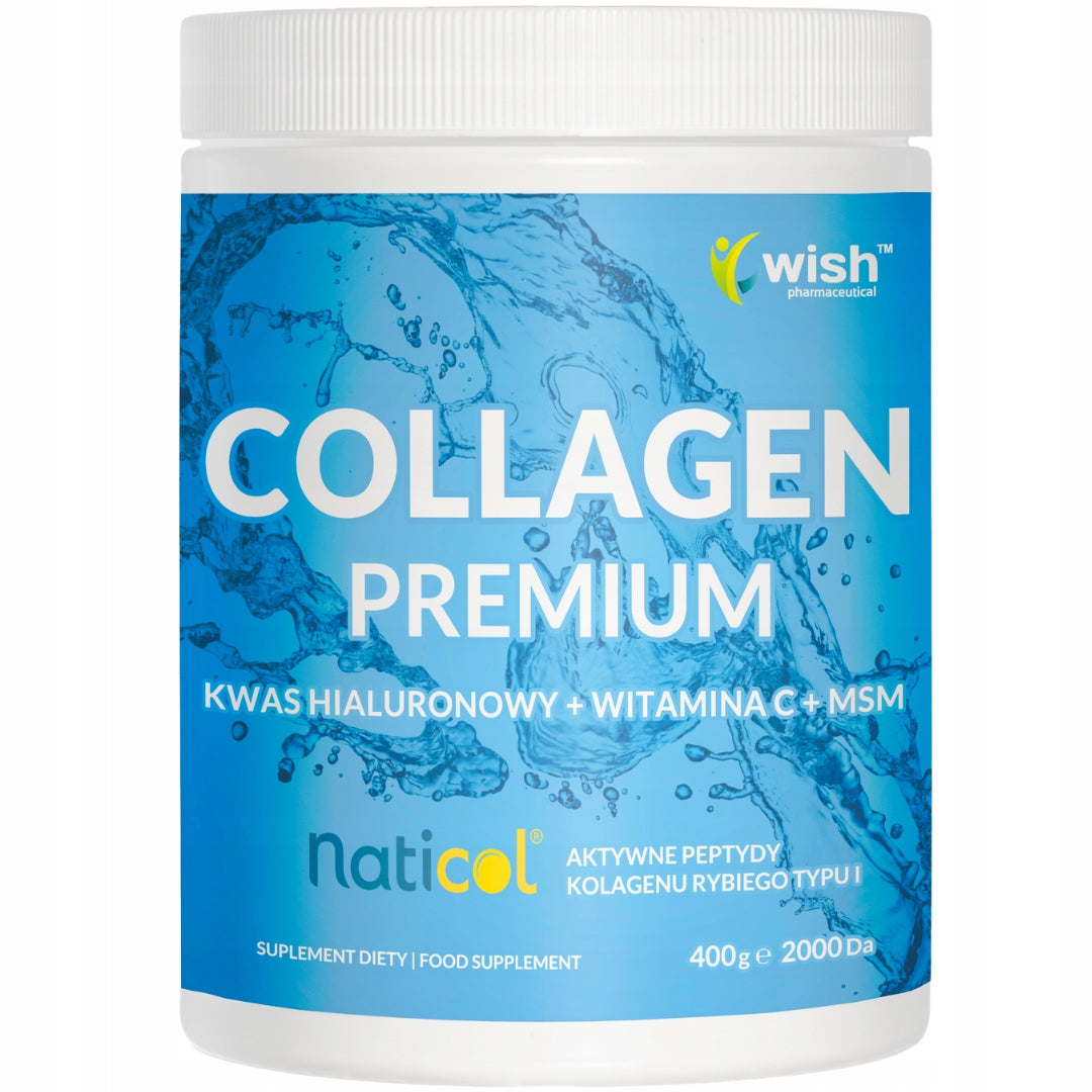 Wish - Collagen Premium + Hyaluronic Acid + Vitamin C + MSM 400g