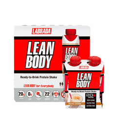 Labrada Lean Body Ready-to-Drink Protein Shake in Salted Caramel flavor, featuring high protein and zero sugar.