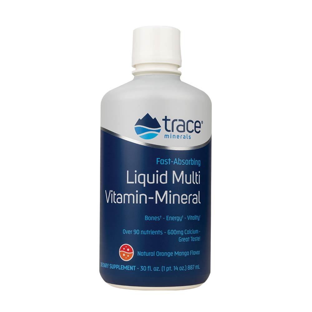 Trace Minerals - Liquid Vitamin-Mineral baksida näringsfakta