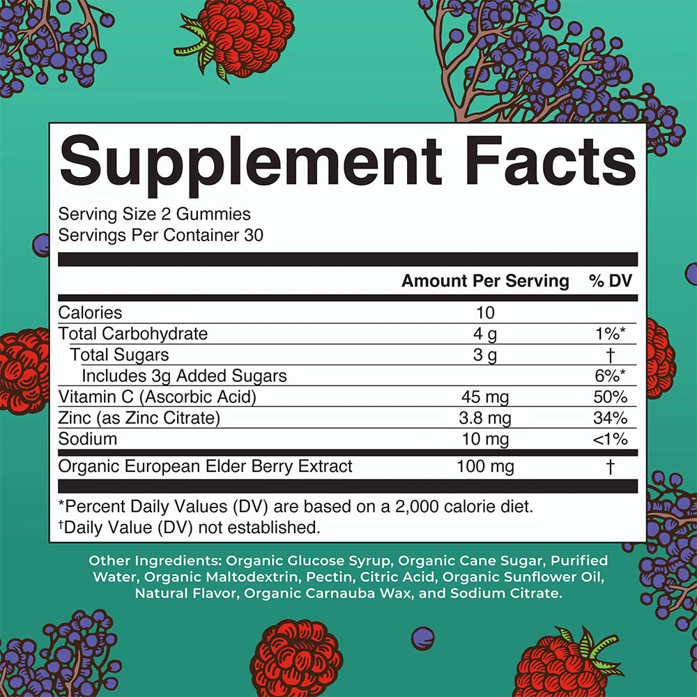 MaryRuth's - Organic Kids Immunity Gummies - Mixed Berry - 60 Gummies