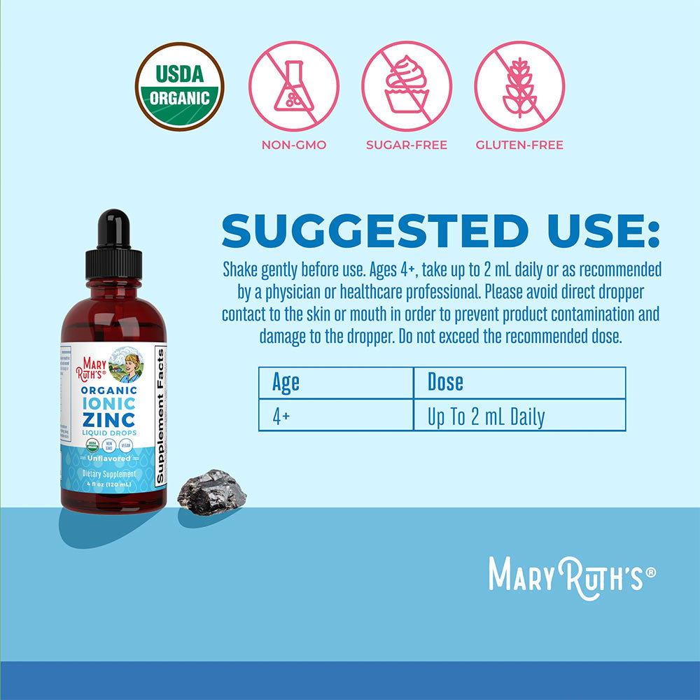 MaryRuth's - Organic Kids Ionic Zinc Liquid Drops