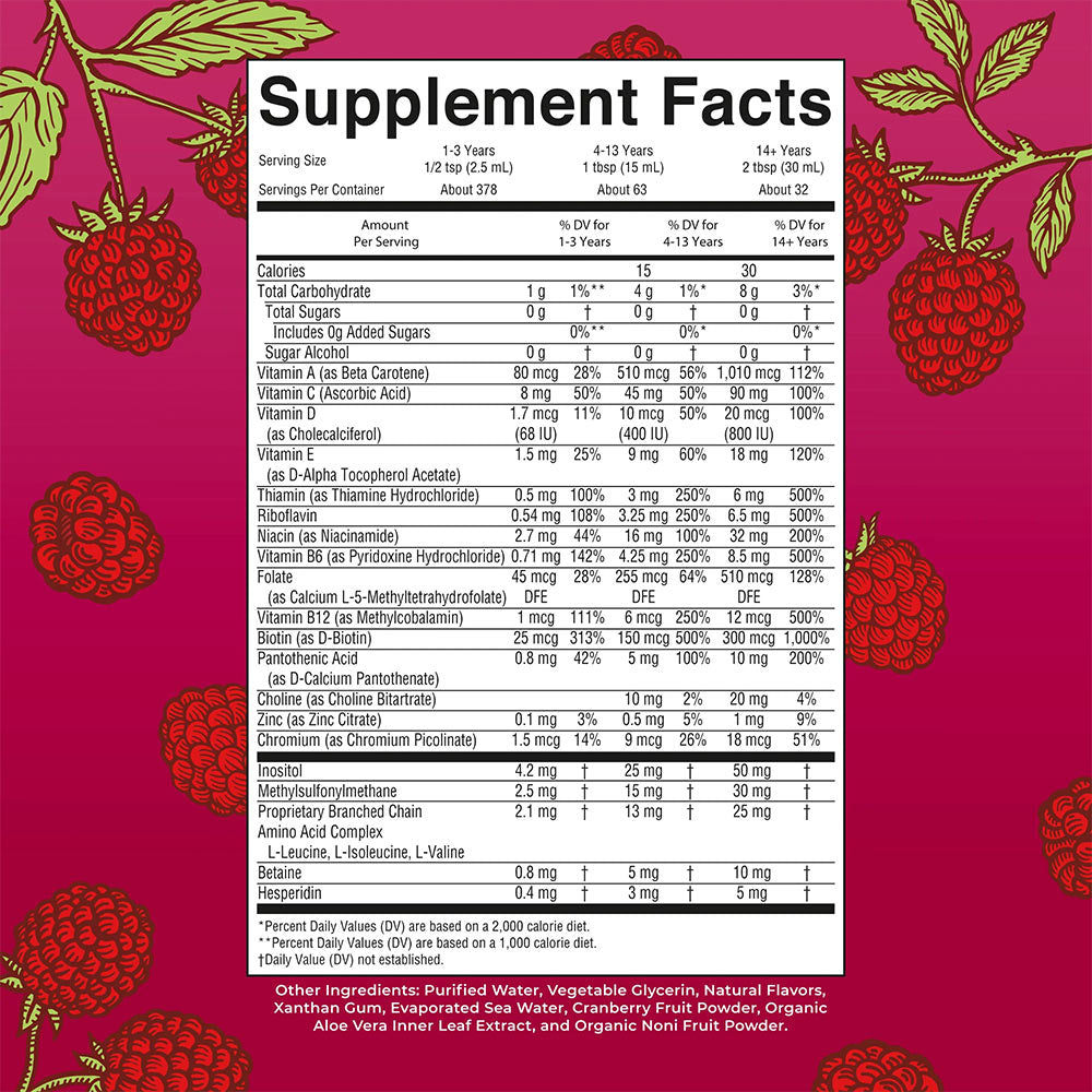 MaryRuth's - Liquid Morning Multivitamin - Raspberry - 946ml