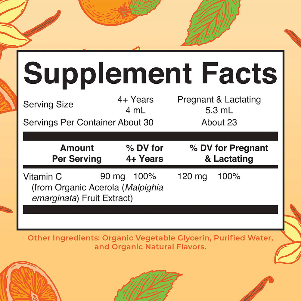 MaryRuth's - Organic Vitamin C Liquid Drops - Orange - 120ml