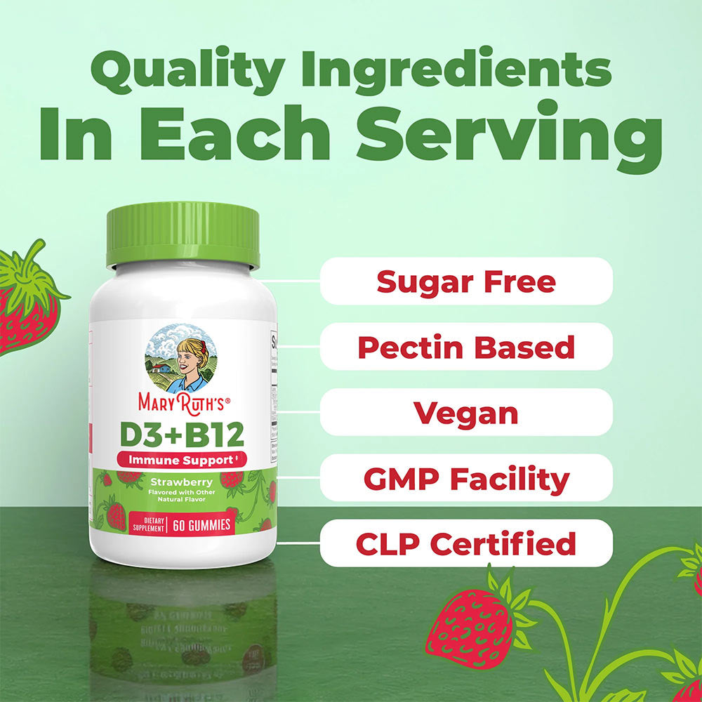 MaryRuth's - Mary Ruth's - D3 + B12 Gummies