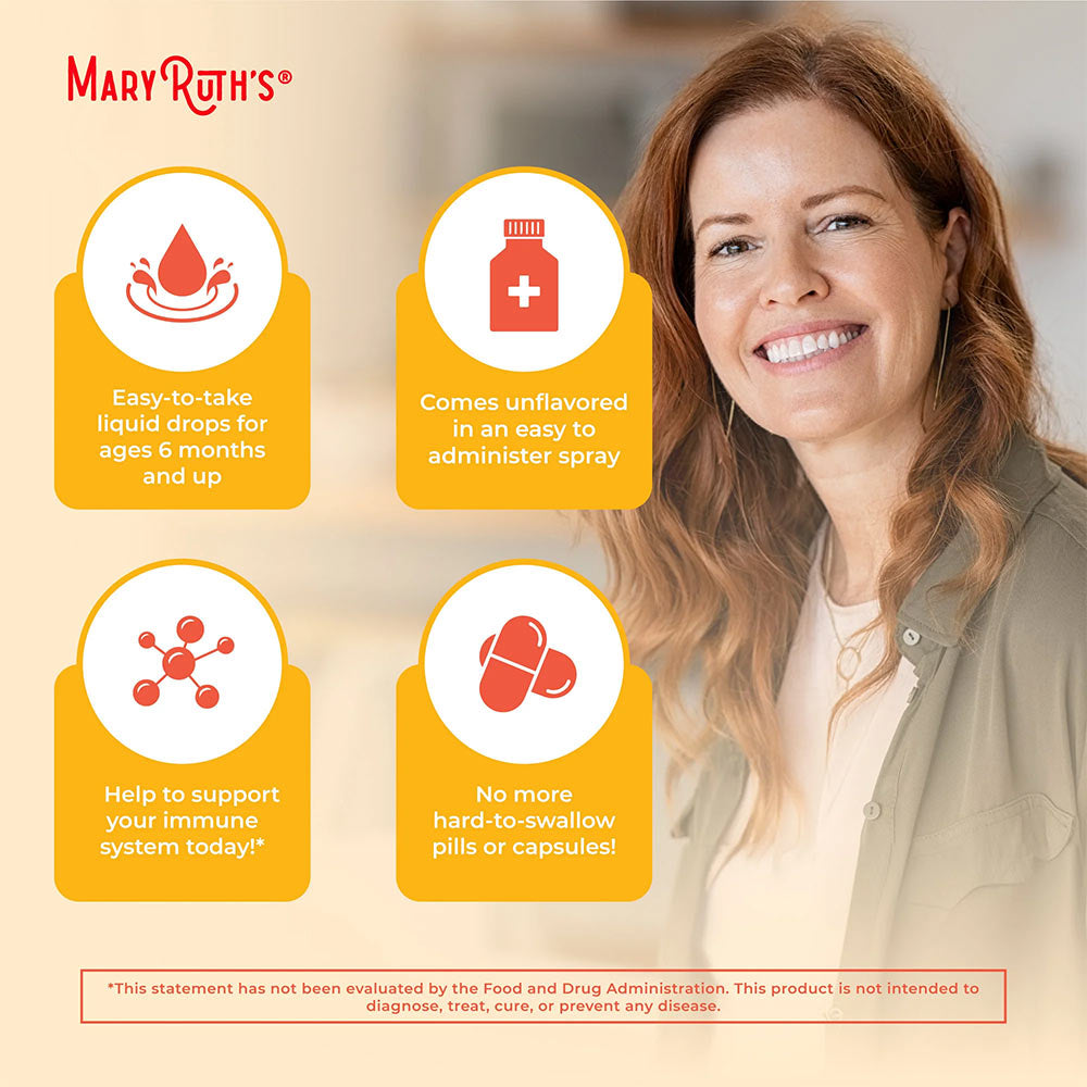 MaryRuth's - Mary Ruth's Toddler Vitamin D3+K2 Organic Liquid Drops