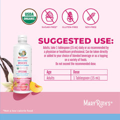 MaryRuth's - Women'S Organic Multivitamin Liposomal - Vanilla Peach - 450ml
