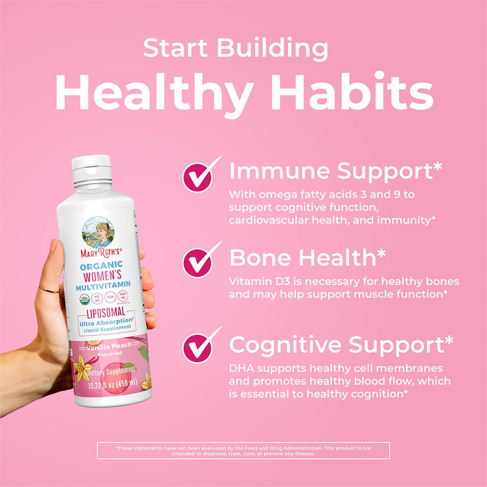 MaryRuth's - Women'S Organic Multivitamin Liposomal - Vanilla Peach - 450ml